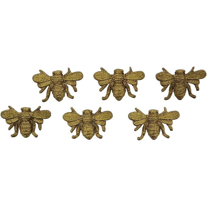 Pewter Bee Magnets (Set of 6)